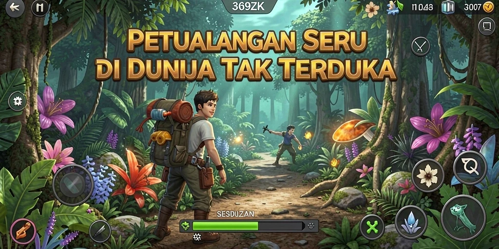 Gameplay seru 369ZK dengan dunia petualangan yang luas.
