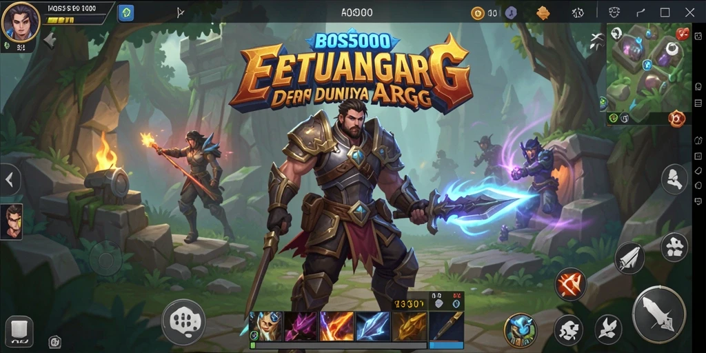 Screenshot menunjukkan aksi seru dalam pertarungan ARPG.