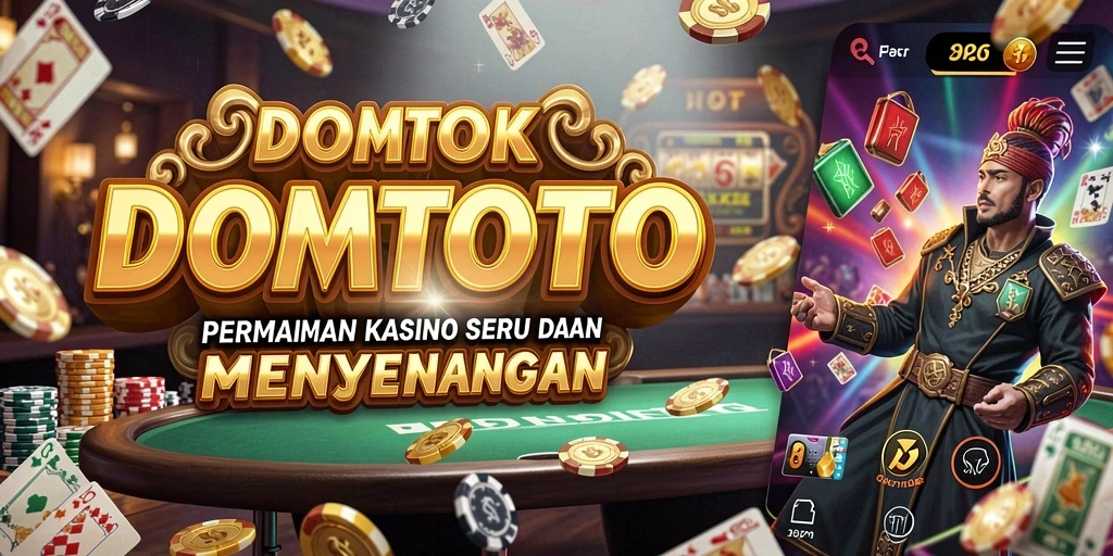 Tampilan gameplay seru di DOMTOTO dengan berbagai pilihan permainan Kasino.