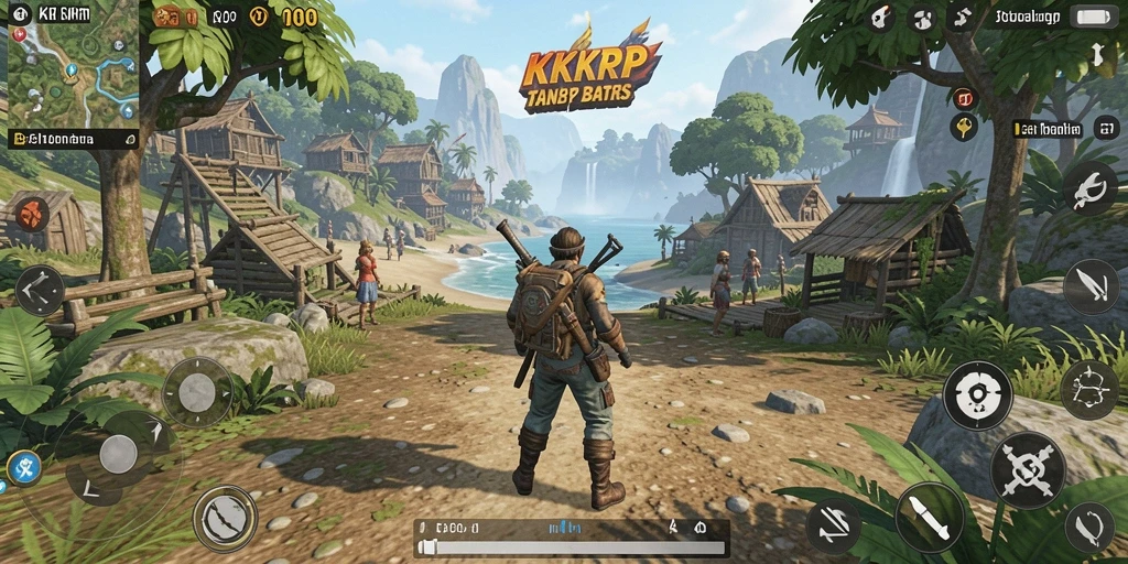 Screenshot gameplay KKRP yang menunjukkan keseruan menjelajahi dunia terbuka.