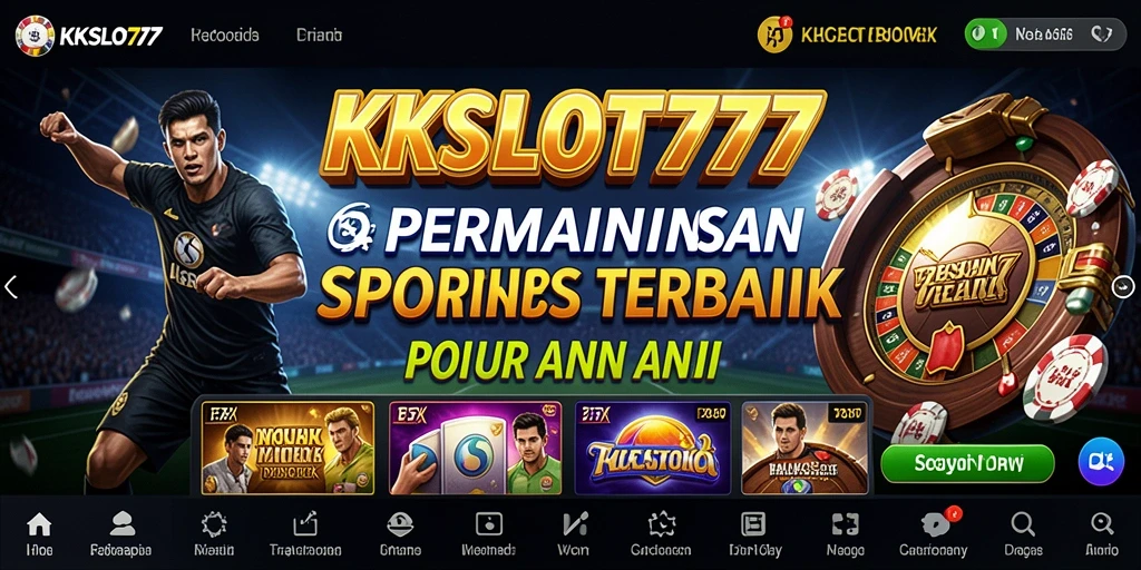 Tampilan gameplay menarik dari aplikasi Sportsbook KKSLOT777.