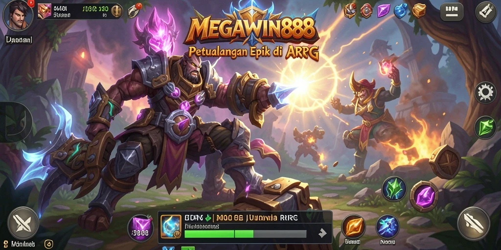 Tampilan gameplay MEGAWIN888 yang seru dan menantang dalam dunia ARPG.