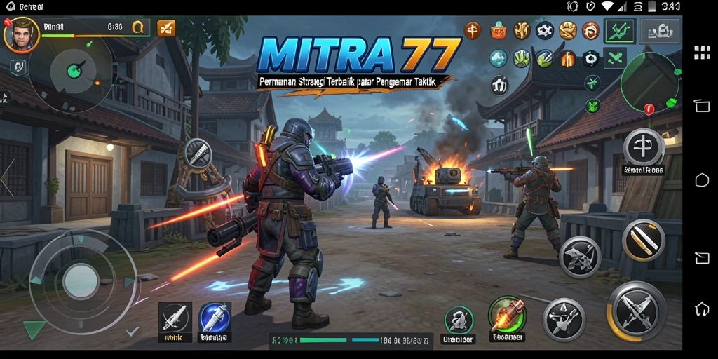 Tampilan gameplay MITRA77 yang menampilkan strategi yang menantang.