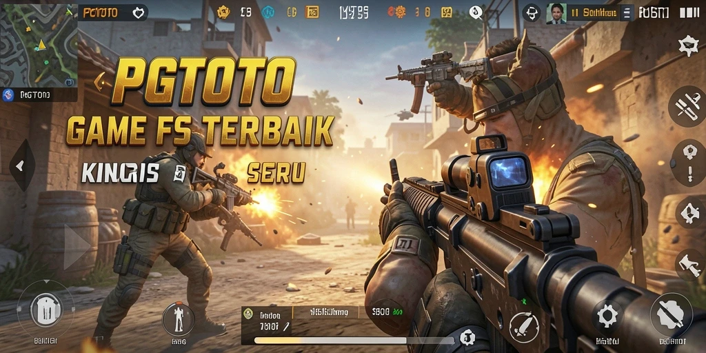Tampilan menarik dari gameplay PGTOTO yang penuh aksi tembak-menembak.