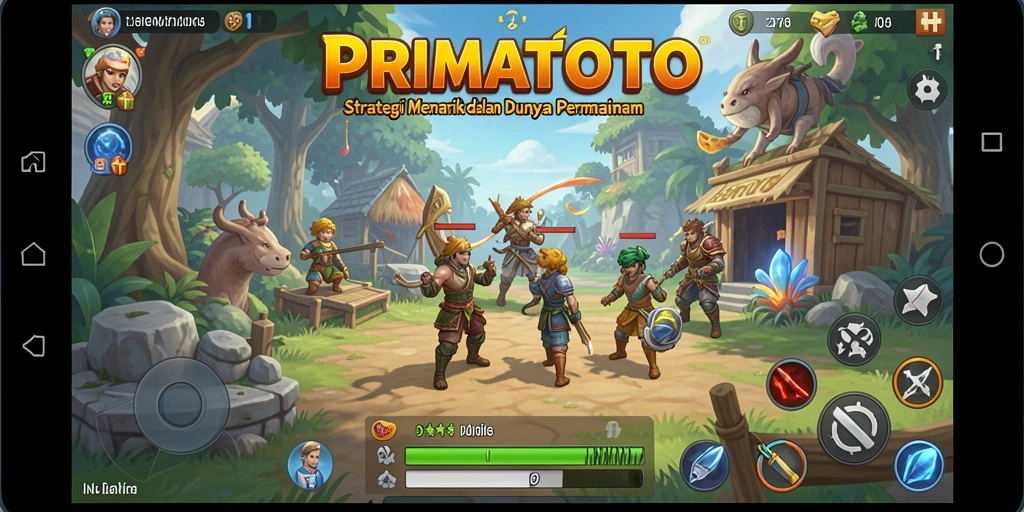 Tampilan gameplay PRIMATOTO yang mendebarkan dan penuh strategi.