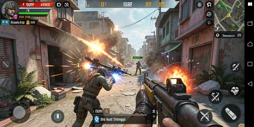 Gameplay QQRP yang mendebarkan dan penuh aksi.