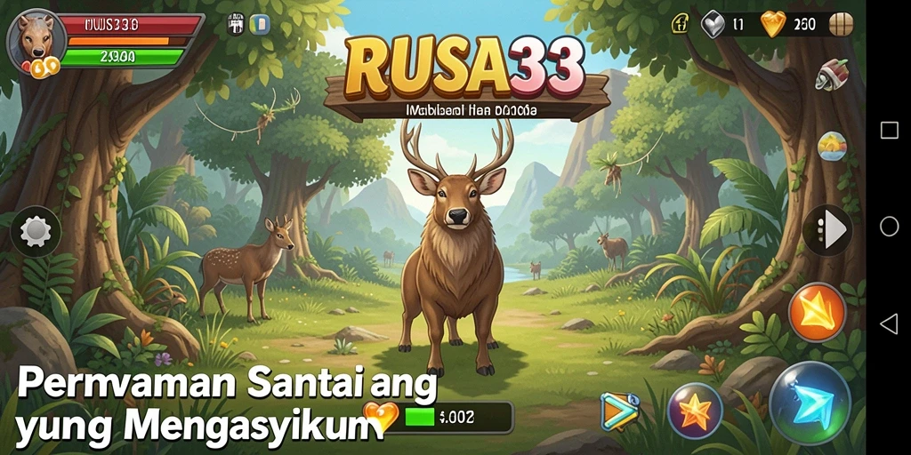 Tangkapan layar utama RUSA33 menunjukkan gameplay yang seru dan menarik.
