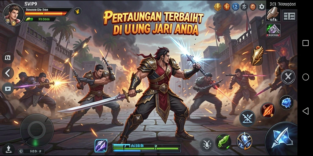 Tampilan screenshot dari gameplay Fighting yang mendebarkan di SVIP9.