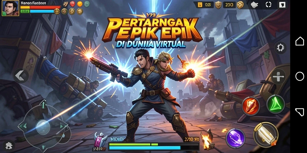 Tampilan pertarungan yang menegangkan dan grafis menawan di Y89.